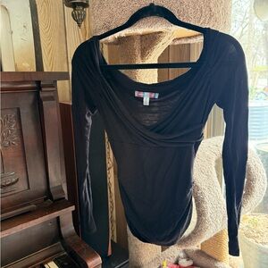 Urban Outfitters Black Long Sleeve Top